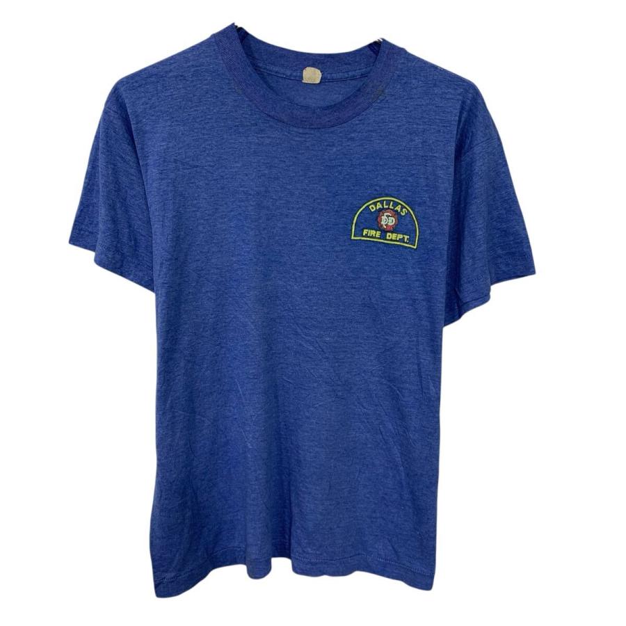 SCREENSTARS 半袖 プリントTシャツ L ブルー スクリーンスターズ プル 