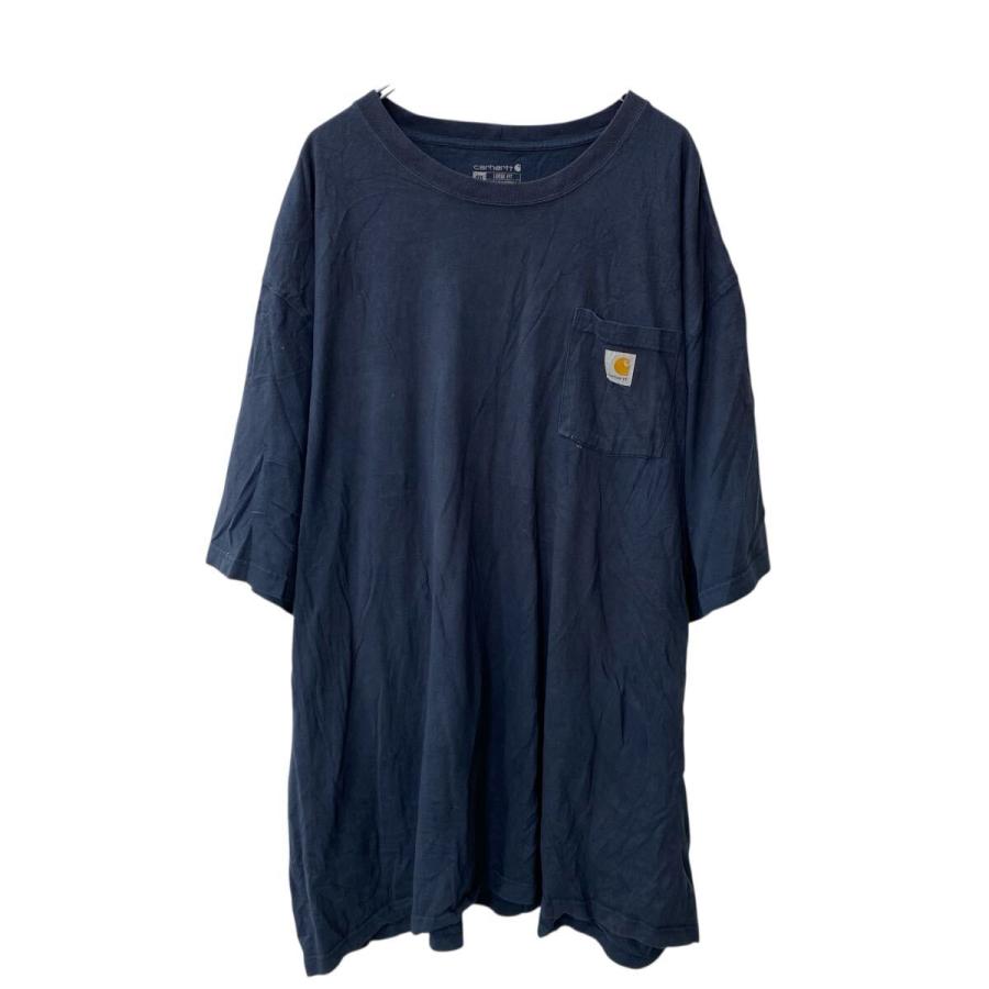 Carhartt 半袖 ポケットTシャツ 4XL ネイビー カーハート ビッグサイズ