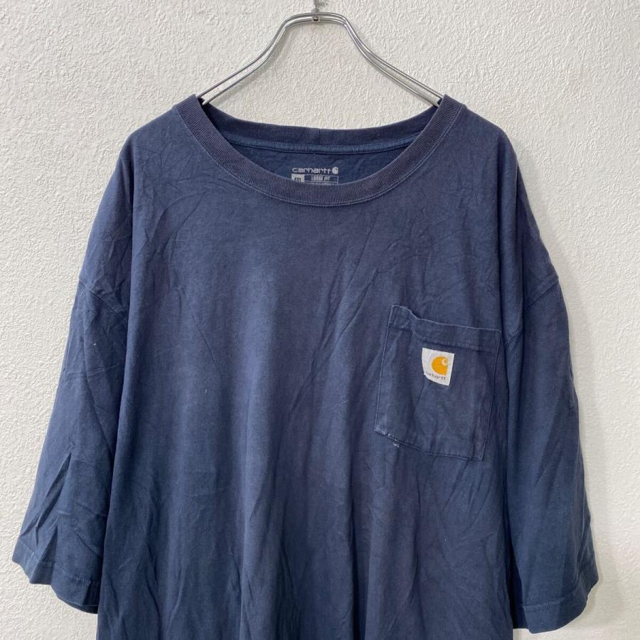 Carhartt 半袖 ポケットTシャツ 4XL ネイビー カーハート ビッグサイズ