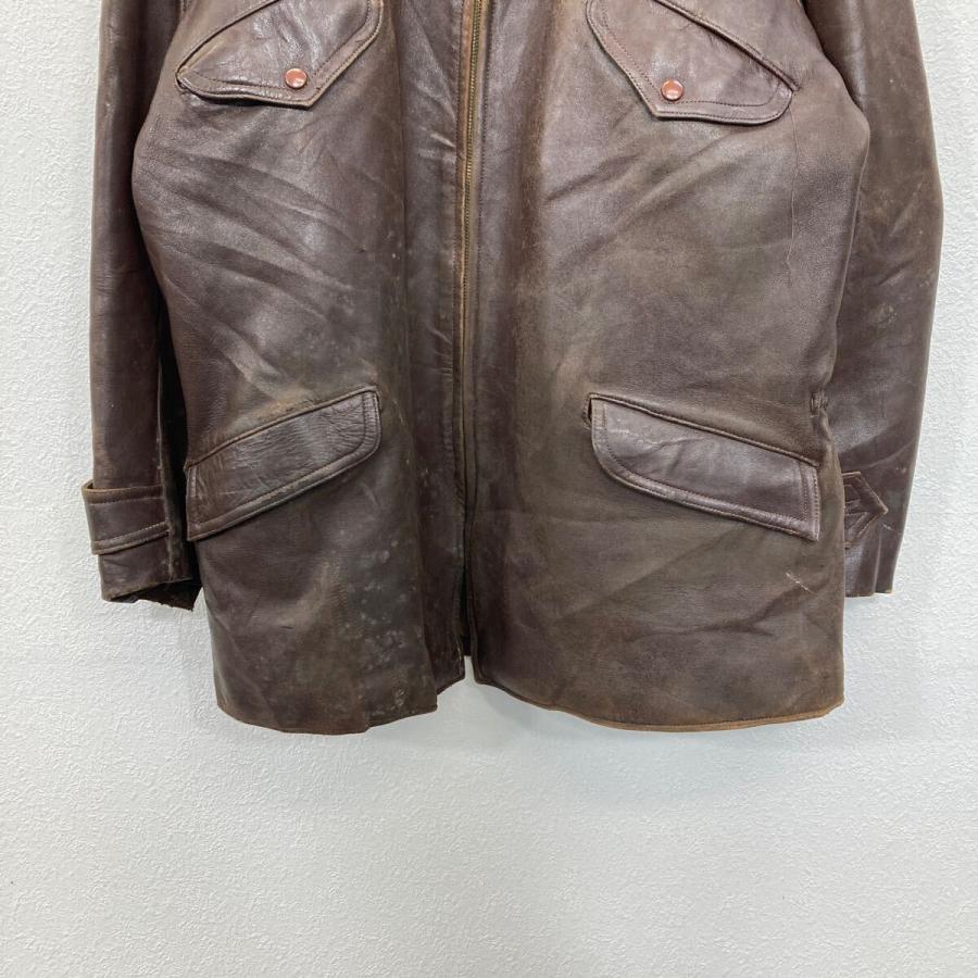 ユーロヴィンテージ レザージャケット エクレールジップ 50s60s フランス 50s-60s France Vintage Leather Jacket Wool Coll