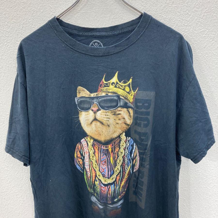 DOM 半袖プリントTシャツ L ブラック ドム プルオーバー アニマル