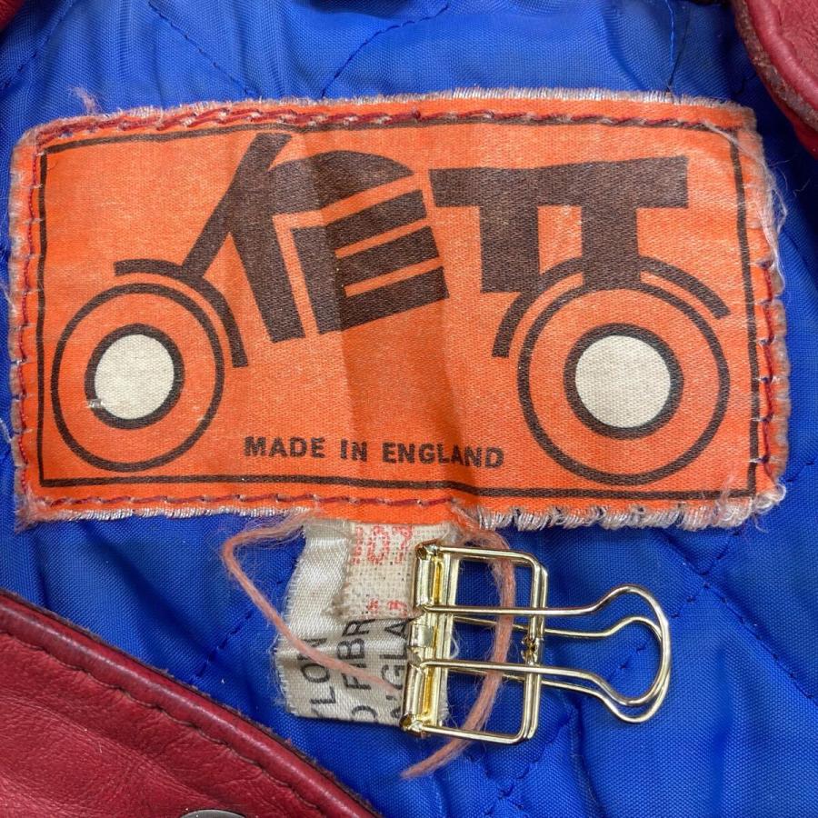 Kett（ケット）　シングルライダース 英国製 ヴィンテージ シングル レザージャケット 36 Kett Leathers