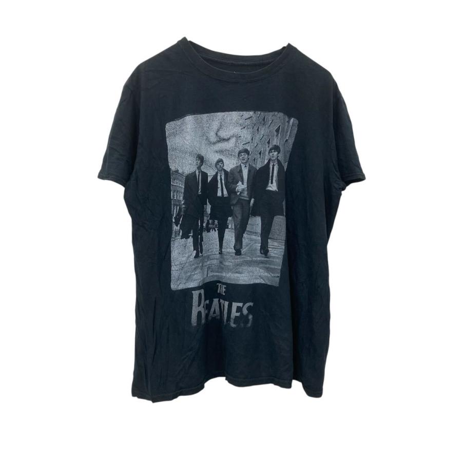 THE BEATLES 半袖Tシャツ　ブラック　Mサイズ相当 THE BEATLES 半袖 プリントTシャツ M〜L ブラック ザビートルズ プル
