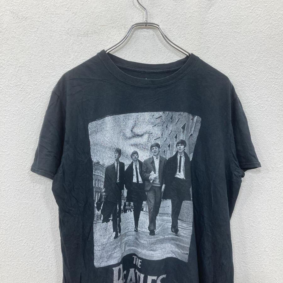 THE BEATLES 半袖Tシャツ　ブラック　Mサイズ相当 THE BEATLES 半袖 プリントTシャツ M〜L ブラック ザビートルズ プル