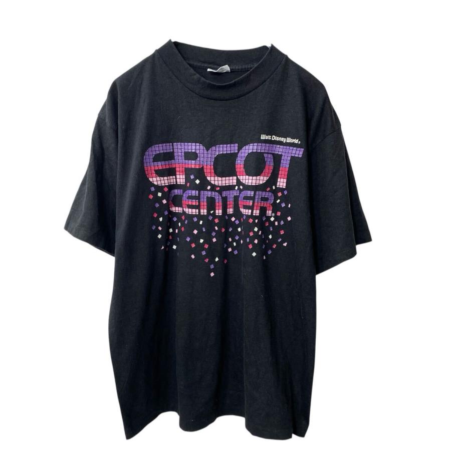 EPCOT CENTER 半袖 プリントTシャツ XL〜 ブラック 80's エプコット