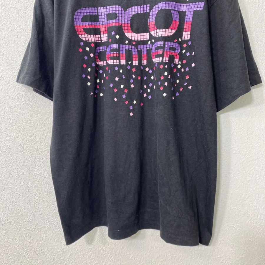 EPCOT CENTER 半袖 プリントTシャツ XL〜 ブラック 80's エプコット
