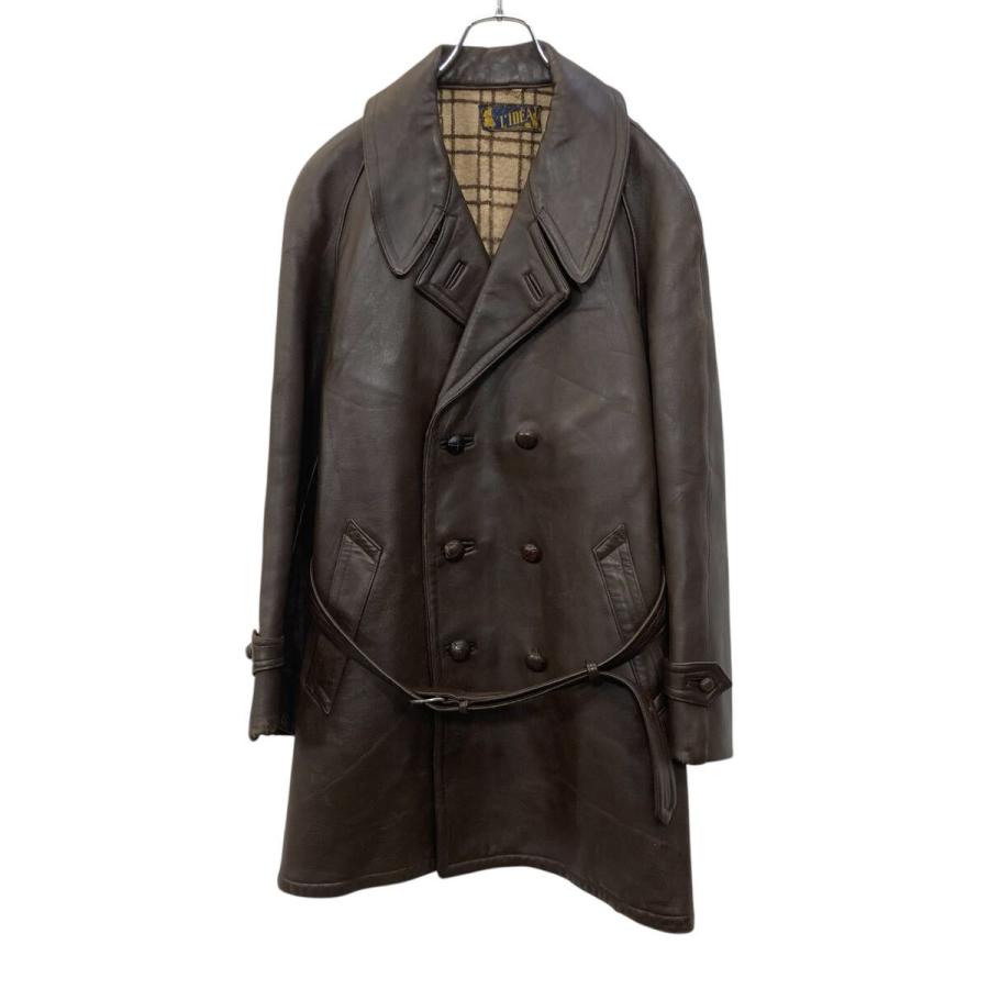 【美品】J.CREW ヴィンテージ レザーカーコート ブラウンL 美品】J.CREW ヴィンテージ レザーカーコート ブラウンL 中古・古着
