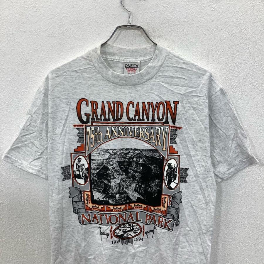 ONEITA 半袖 プリント Tシャツ M サイズ グレー オニータ 90