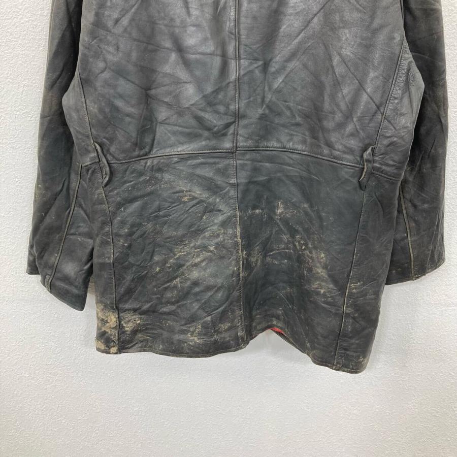 VTN ユーロ レザーカーコート Mサイズ位 ブラック フランス製