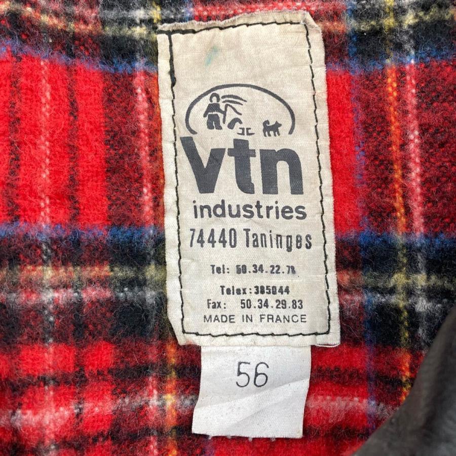 VTN ユーロ レザーカーコート Mサイズ位 ブラック フランス製