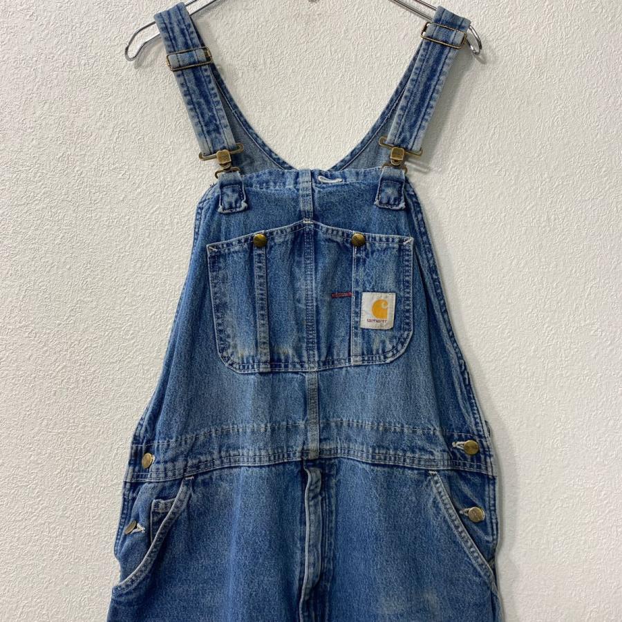 Carhartt デニム オーバーオール W38 ブルー カーハート メキシコ製