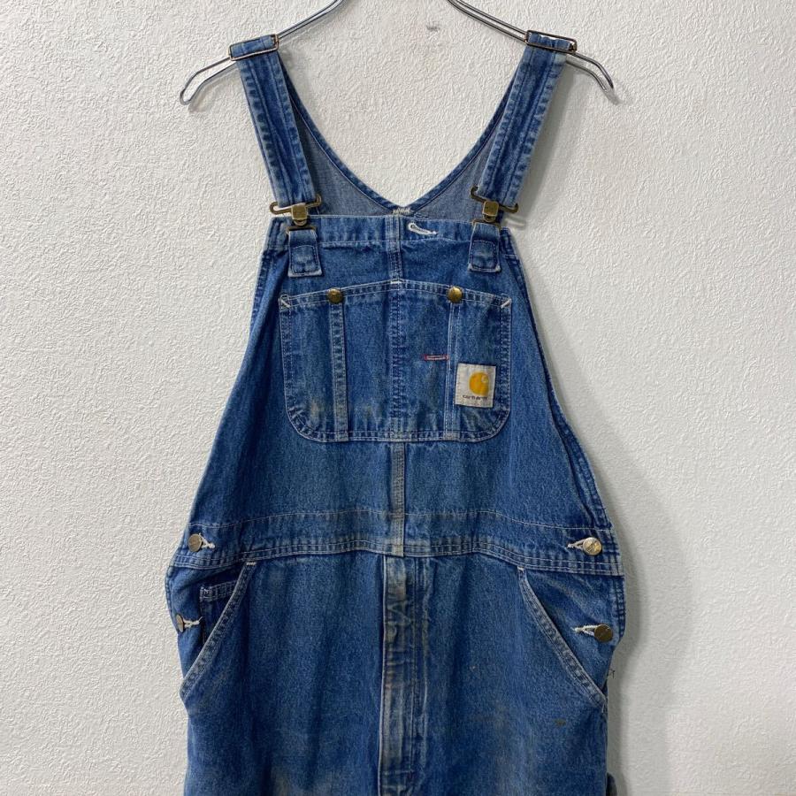 Carhartt デニム オーバーオール W38 ブルー カーハート メキシコ製