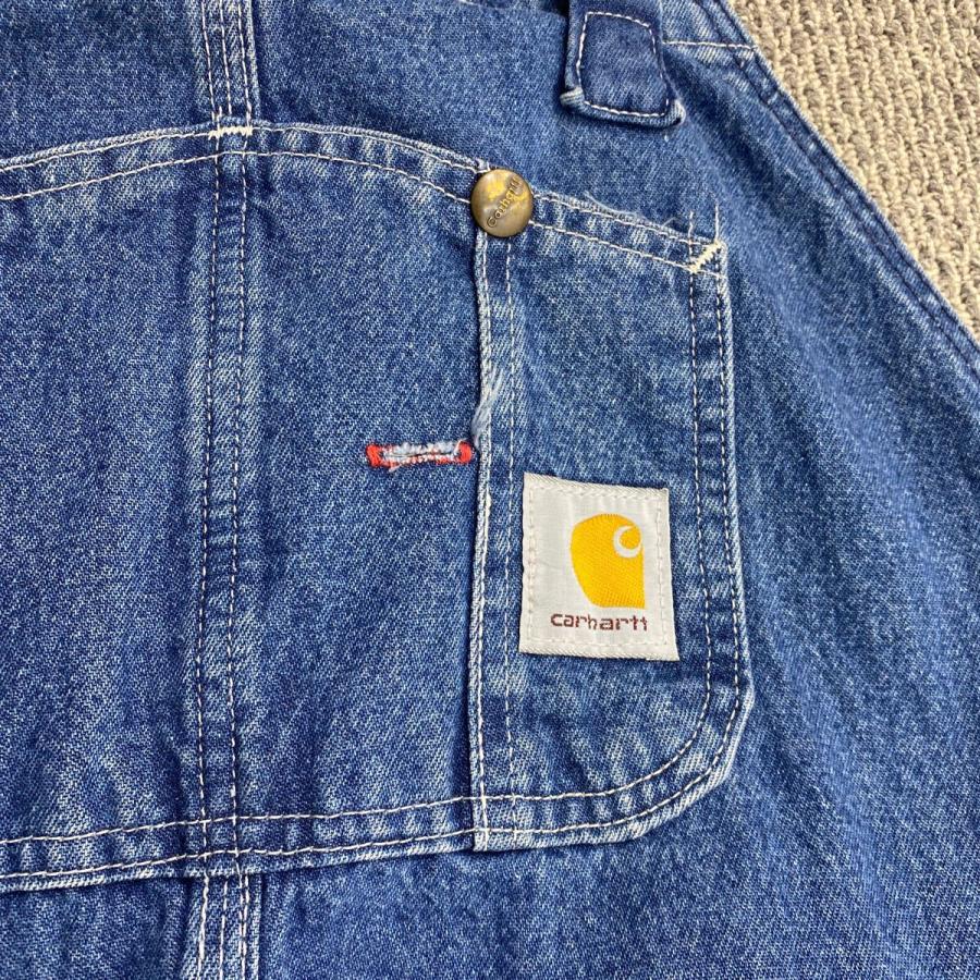 Carhartt カーハート デニム オーバーオール ペンキ ボロ 加工 w46