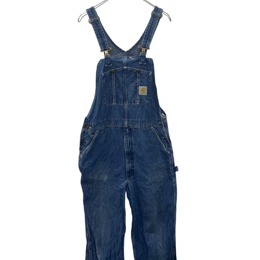 Carhartt デニム オーバーオール W36 インディゴブルー カーハート