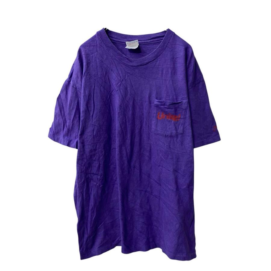 Hanes BEEFY-T 半袖 ポケットTシャツ XL パープル ヘインズ USA製 90's