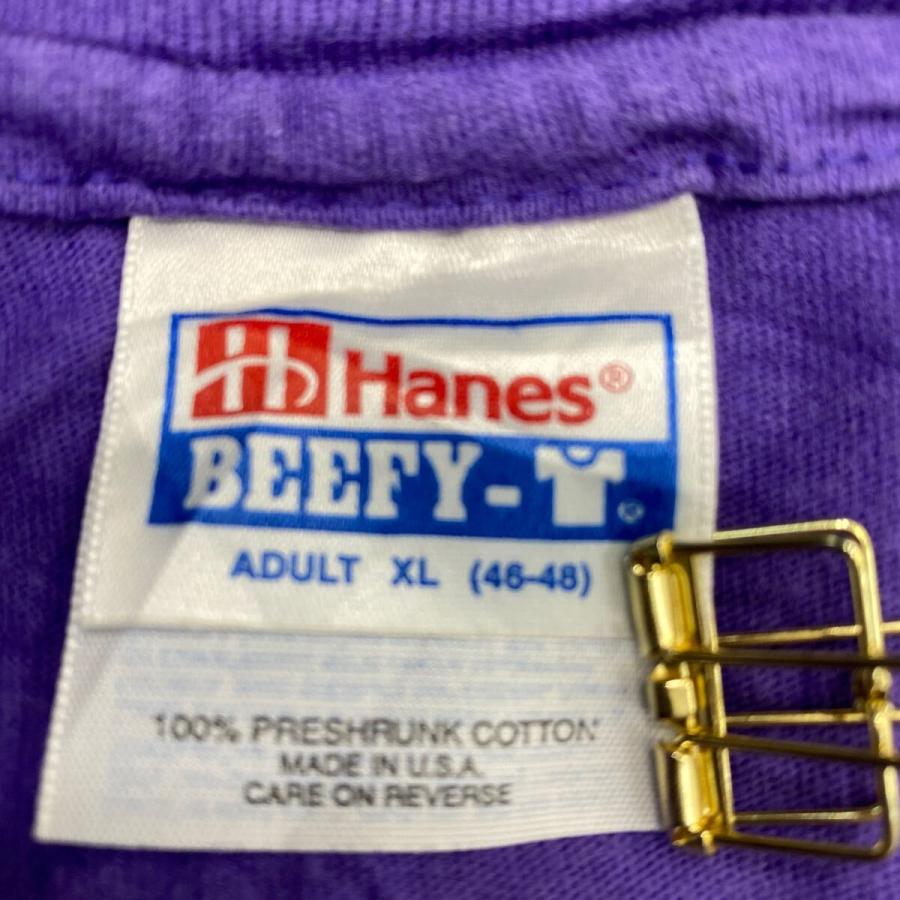 Hanes BEEFY-T 半袖 ポケットTシャツ XL パープル ヘインズ USA製 90's