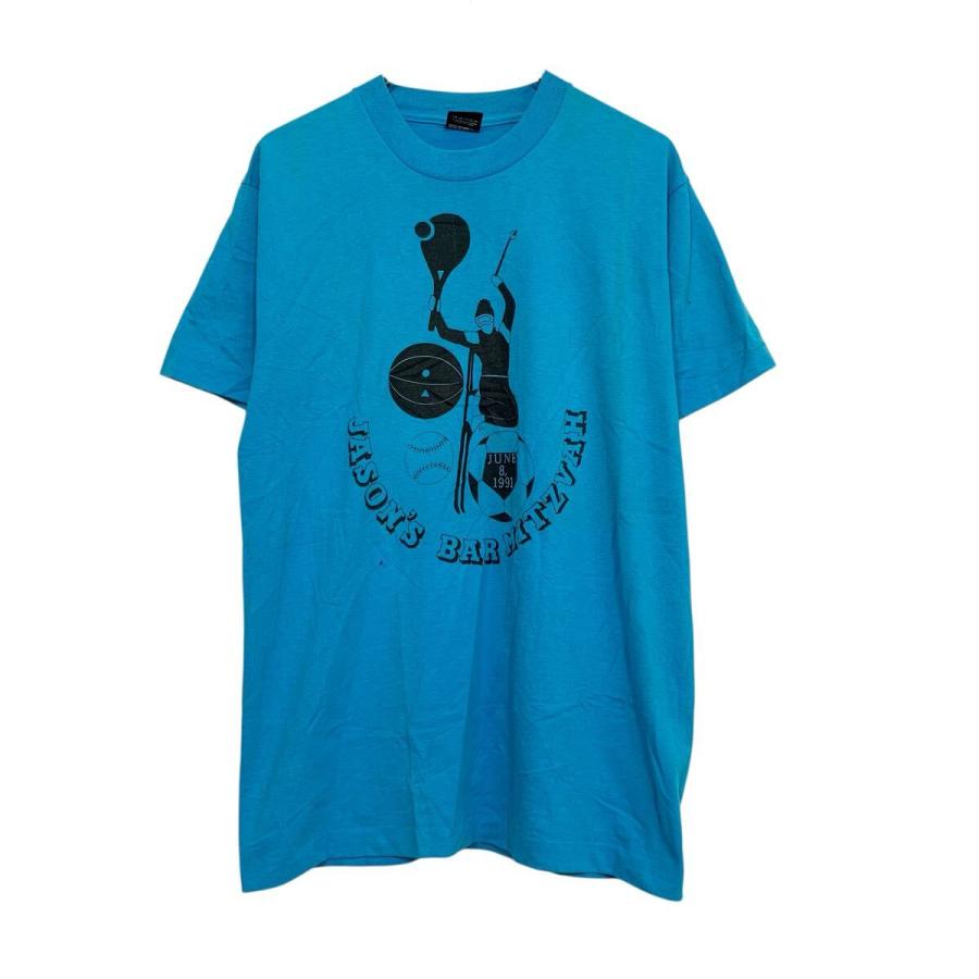 SCREEN STARS 半袖 プリントTシャツ L ライトブルー スクリーン 