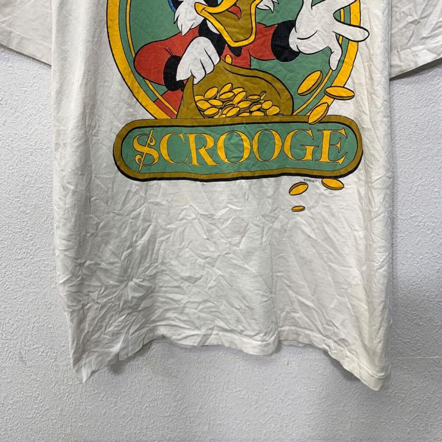 Disney 半袖 キャラクターTシャツ L〜 ホワイト ディズニー プル