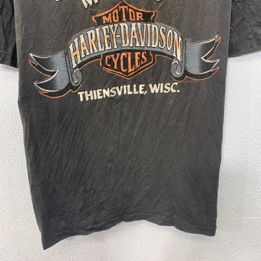 HARLEY DAVIDSON 半袖 プリントTシャツ XL フェードブラック ハーレー