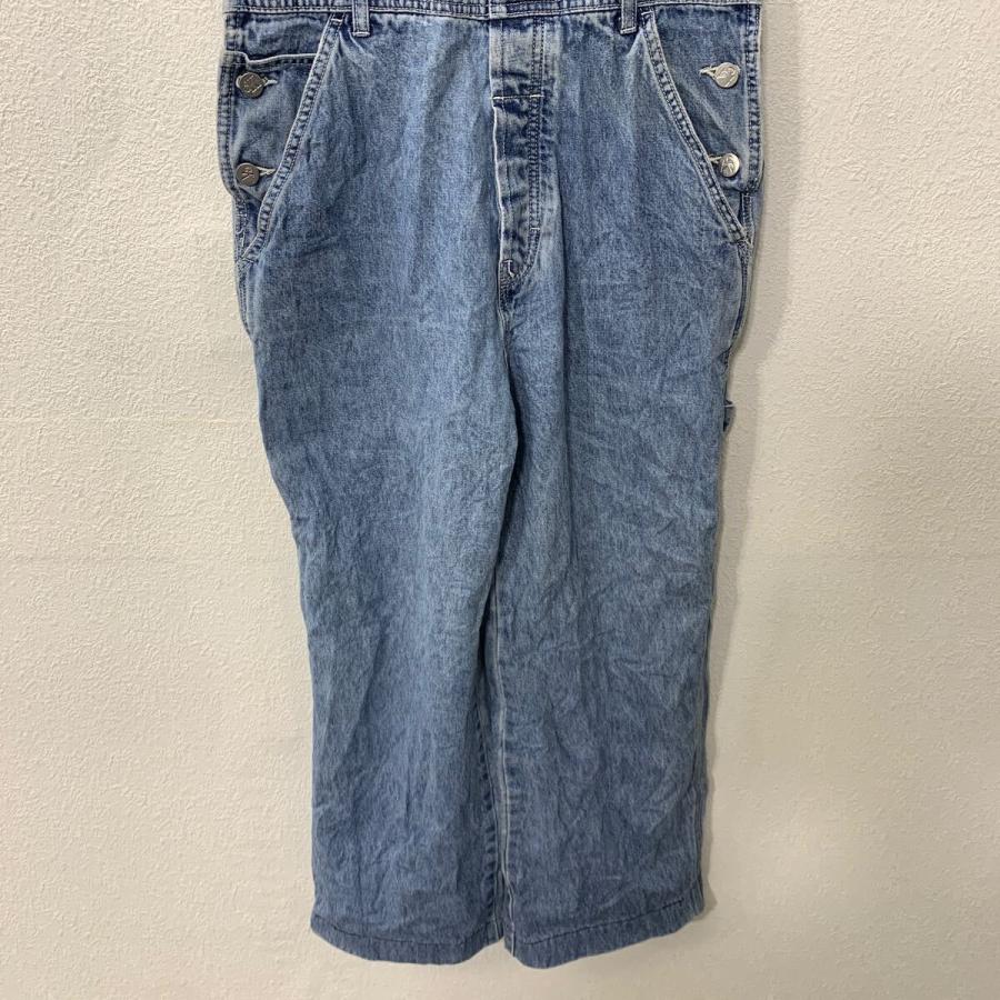 90s CK カルバンクライン 91-J型 カバーオール Calvin Klein オーバーオール S ブルー カルバンクライン ジップアップ