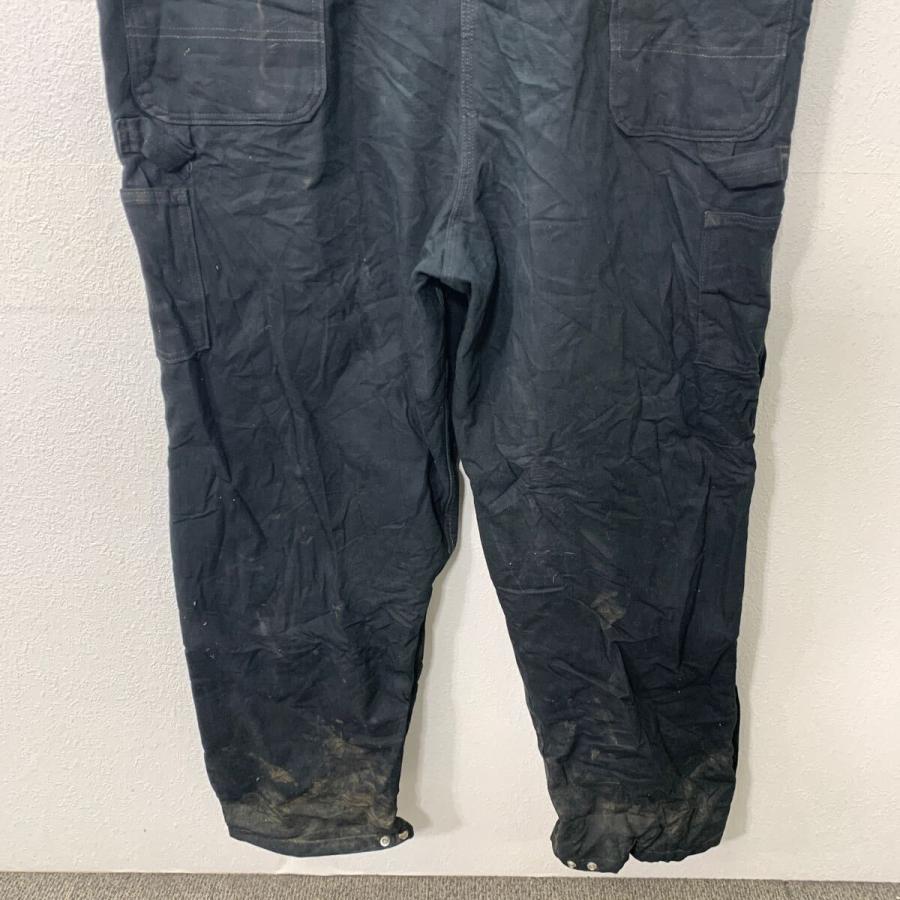Carhartt オーバーオール●アメリカ古着（商品番号5720） carhartt オーバーオール W44 ブラック カーハート ジップアップ