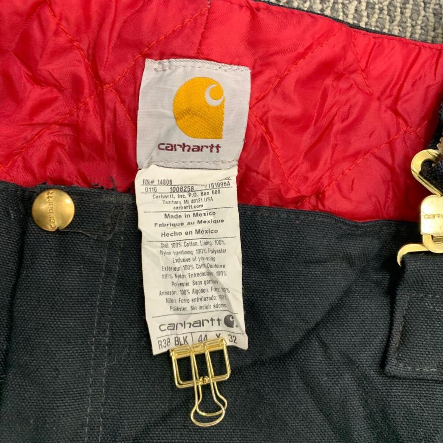 carhartt オーバーオール W44 ブラック カーハート ジップアップ