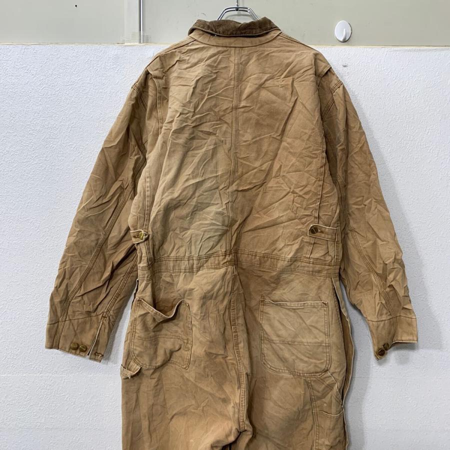Carhartt 長袖 つなぎ L〜XL ブラウン カーハート ジップアップ ダック