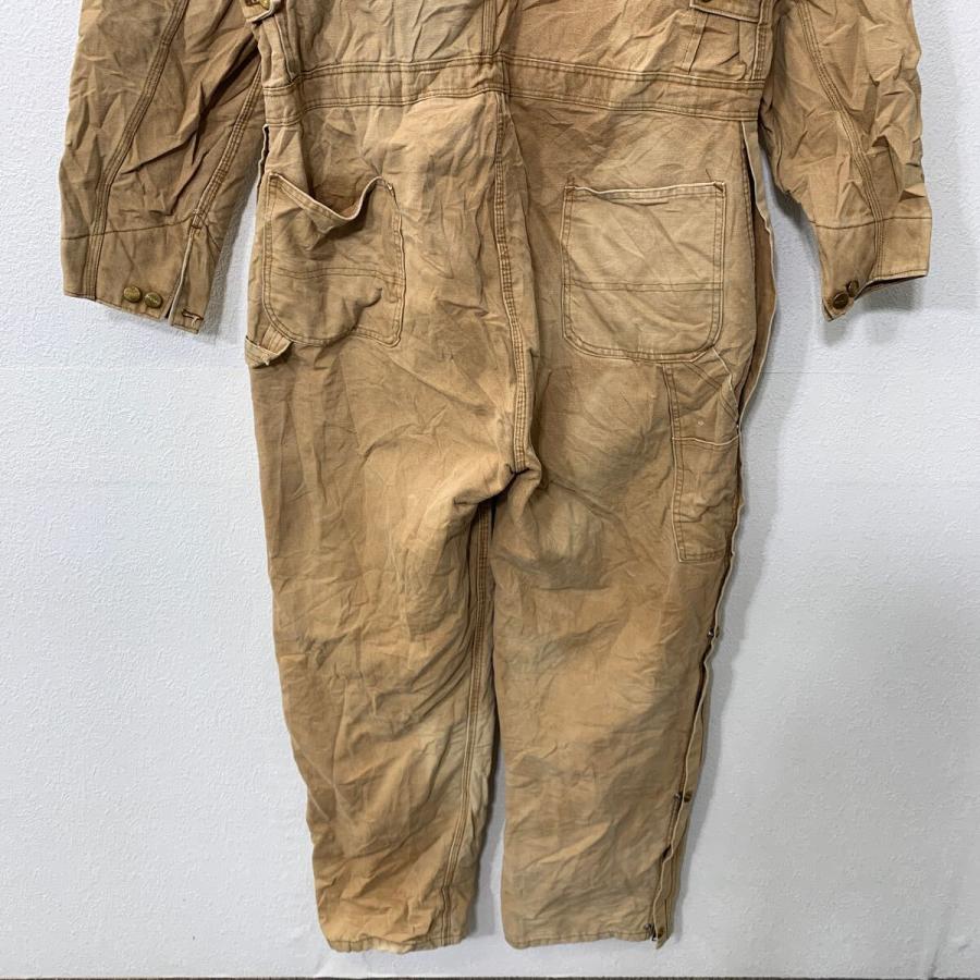 Carhartt 長袖 つなぎ L〜XL ブラウン カーハート ジップアップ ダック