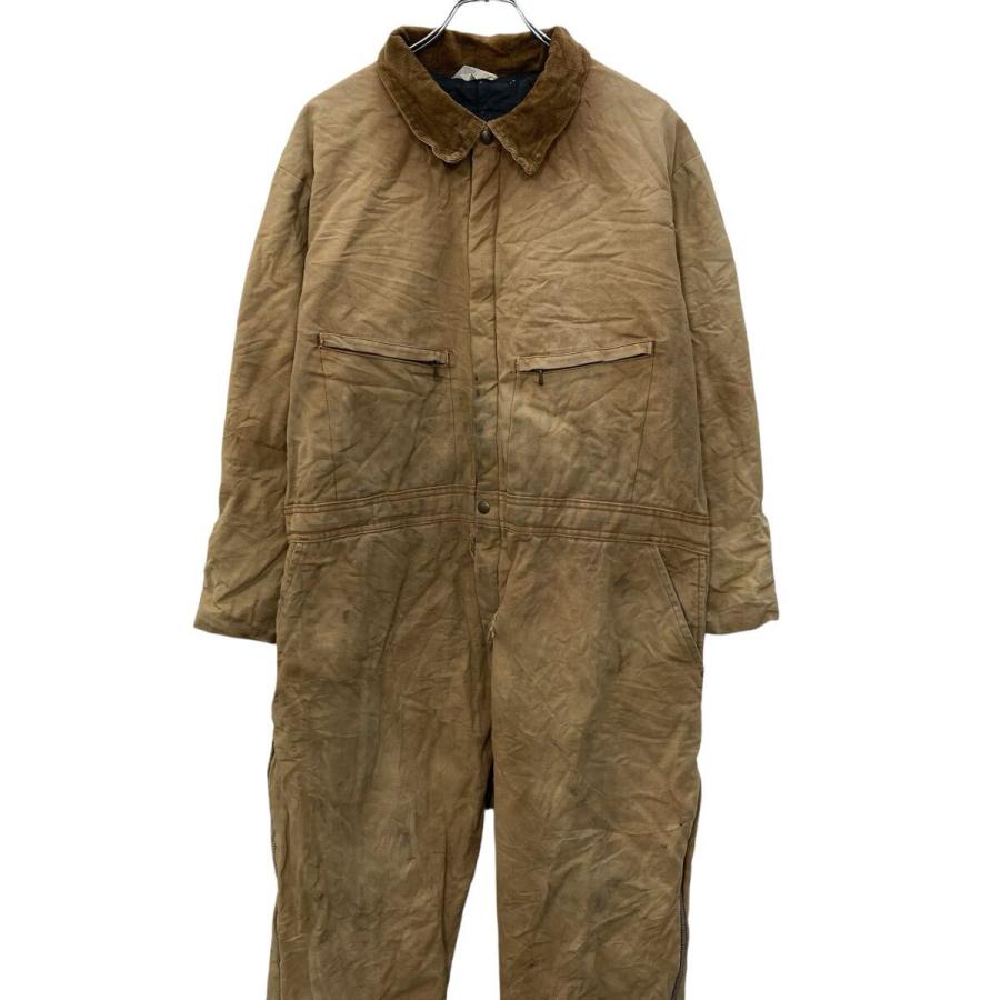 Key 長袖 つなぎ XL ベージュ キー タロンジップ 80's〜 80年代