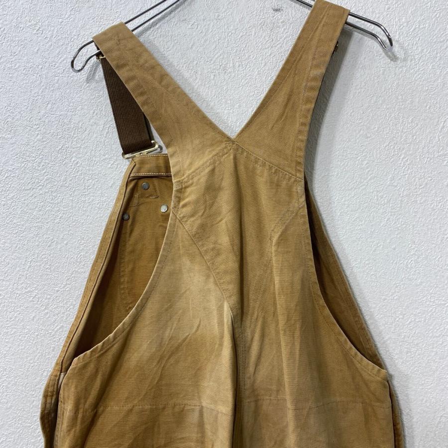 Carhartt 中綿 ダック ダブルニー オーバーオール W38 ブラウン
