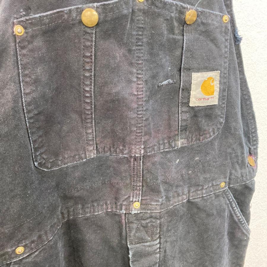 Carhartt 中綿 ダック オーバーオール M〜 ブラック カーハート
