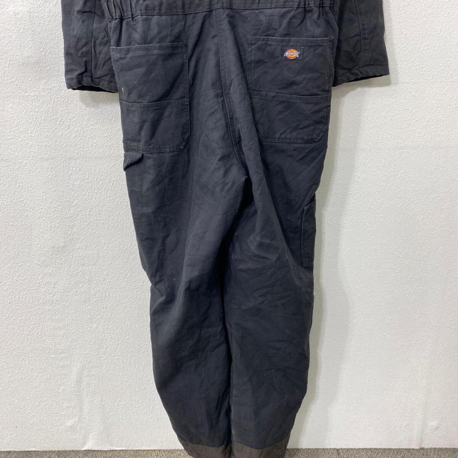 Dickies 中綿 ダック ダブルニー 長袖つなぎ W44 ブラック 