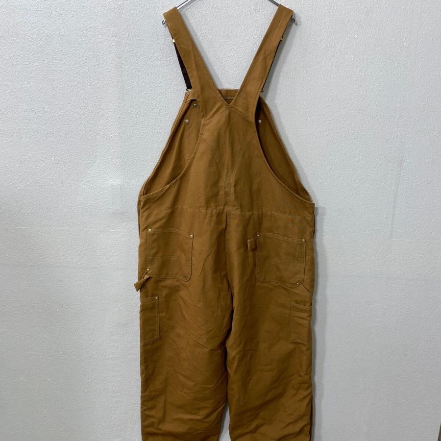 USA製 Carhartt カーハート ダック地 ダブルニー オーバーオール Carhartt 中綿 ダック ダブルニー オーバーオール W50 ブラウン