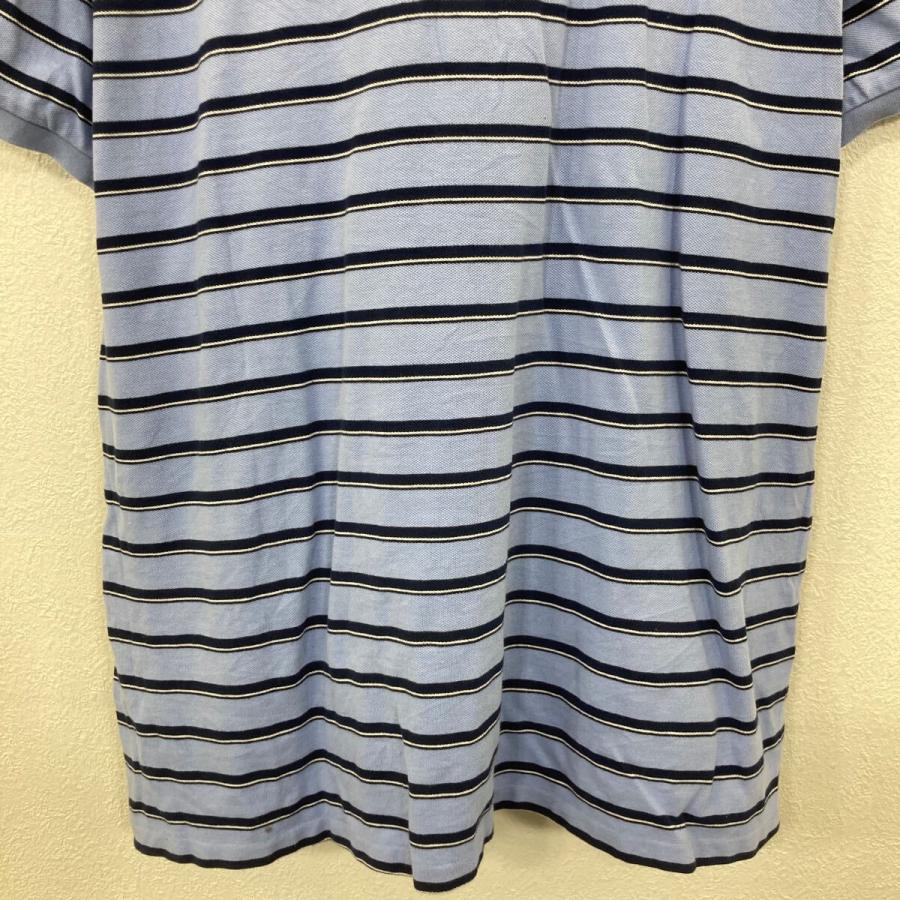 POLO RALPH LAUREN 半袖 ロゴポロシャツ 2XB ブルー×ネイビー×ボーダー