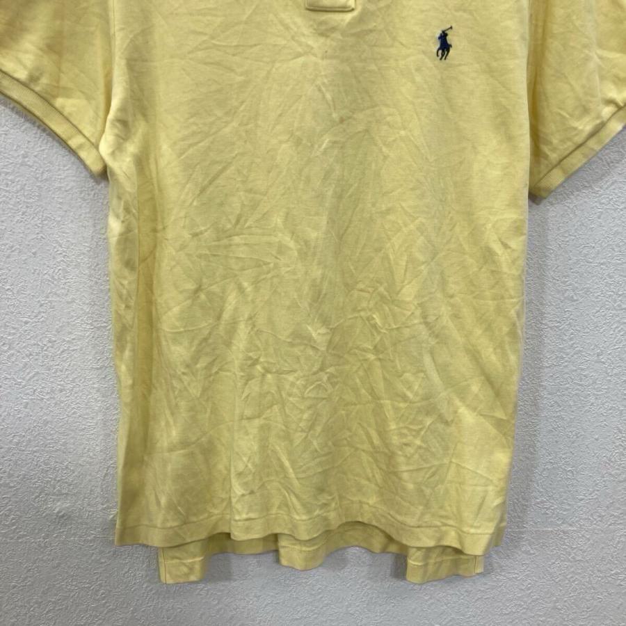 POLO RALPH LAUREN 半袖 ロゴ ポロシャツ S ライトイエロー ポロラルフ 