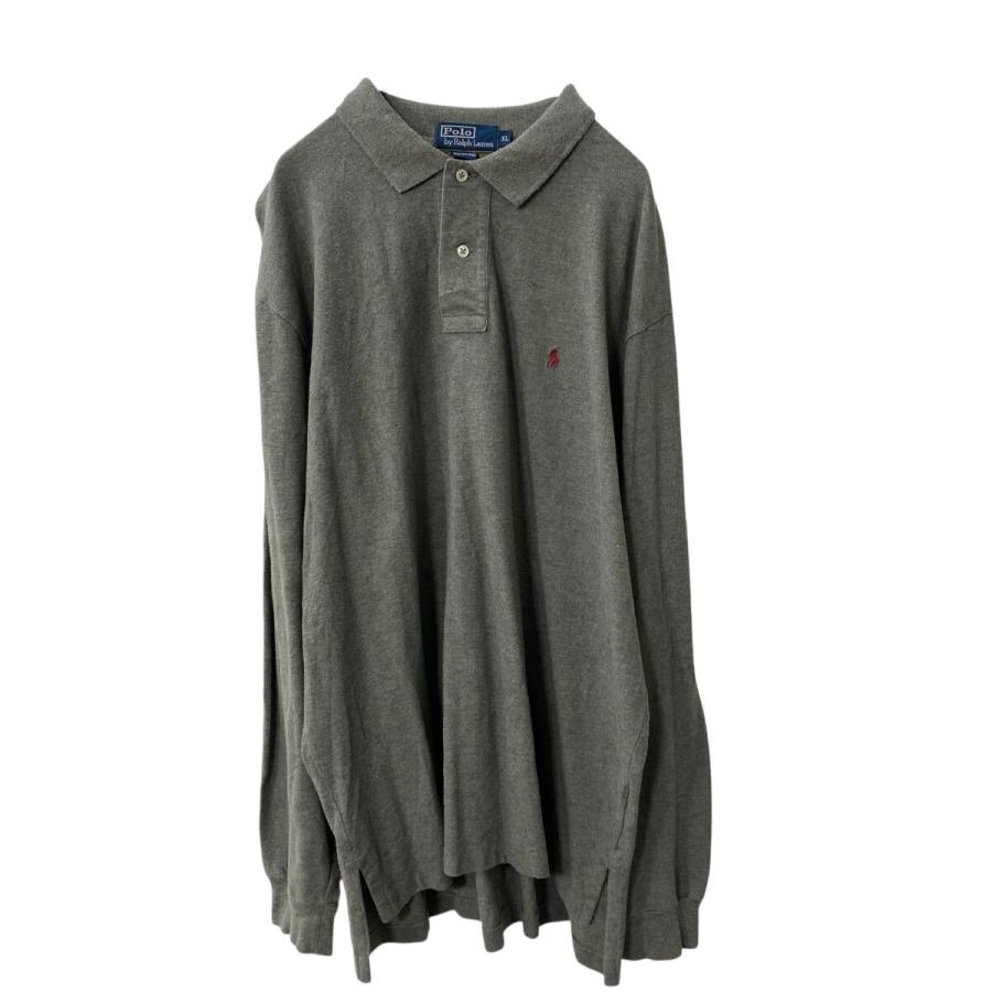 POLO RALPH LAUREN グレー ポロシャツ長袖 XS Polo Ralph Lauren 長袖 ロゴ ポロシャツ XL グレー ポロラルフ