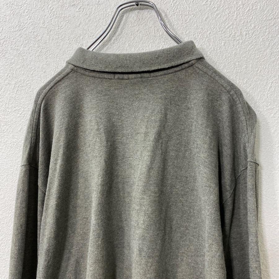 Polo Ralph Lauren 長袖 ロゴ ポロシャツ XL グレー ポロラルフ