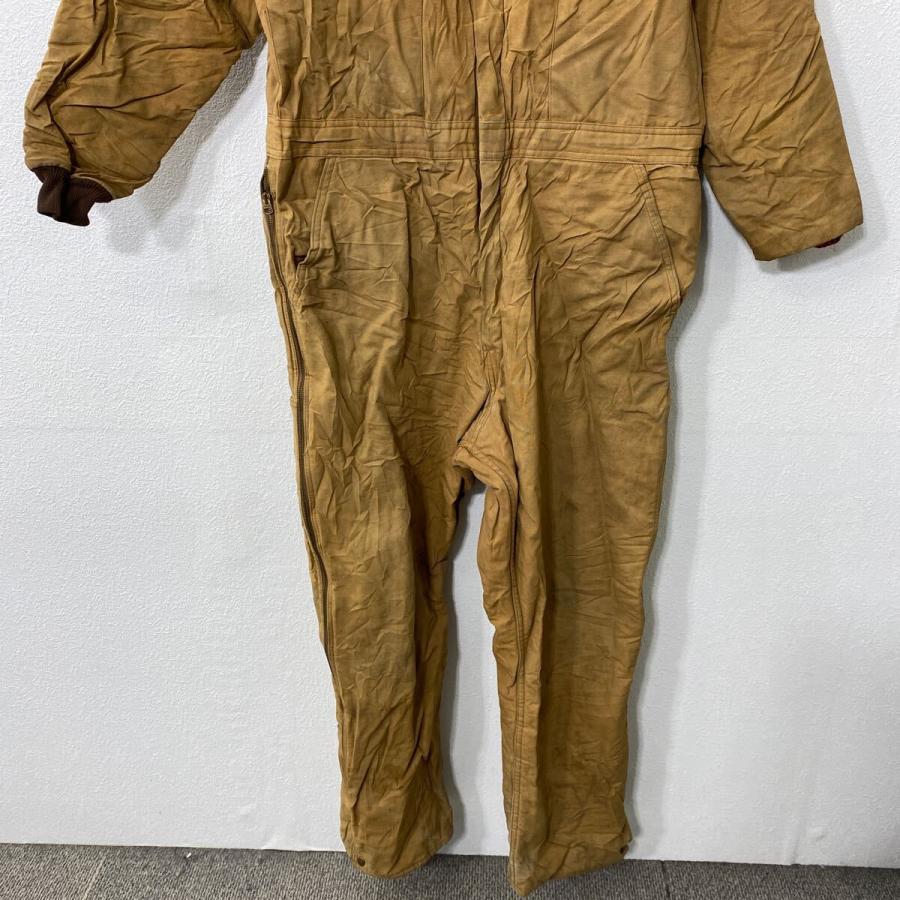WearGuard 中綿 ダック 長袖つなぎ W44 ブラウン タロンジップ 60's