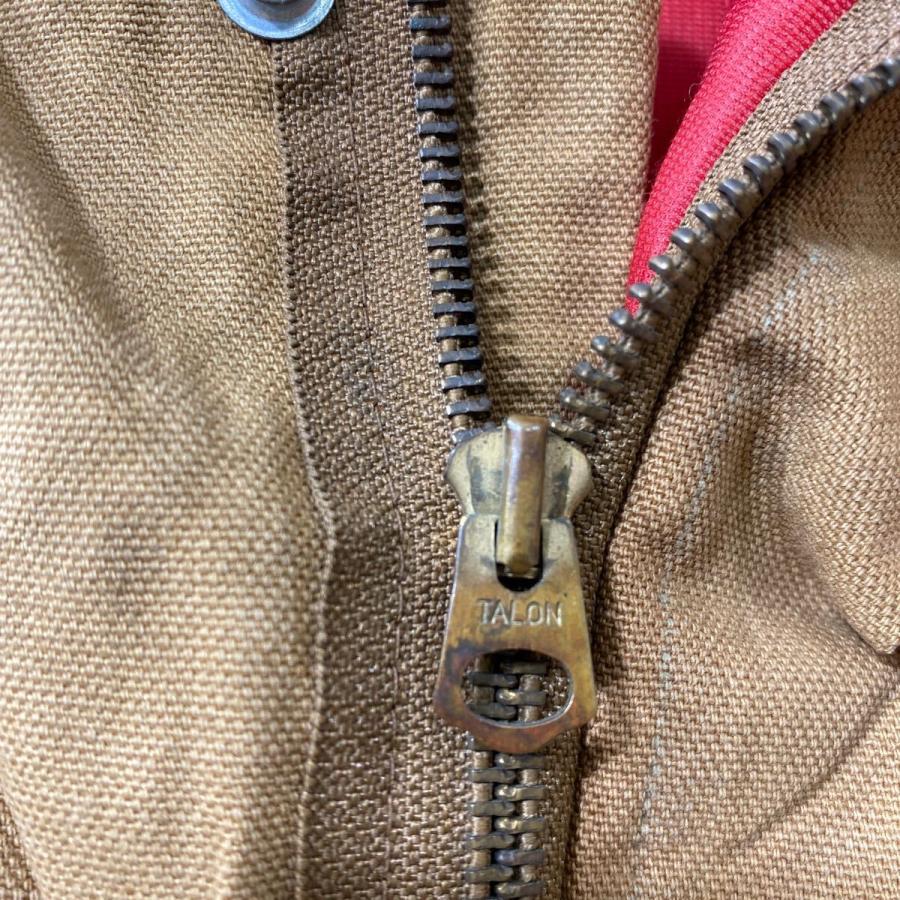 WearGuard 中綿 ダック 長袖つなぎ W44 ブラウン タロンジップ 60's