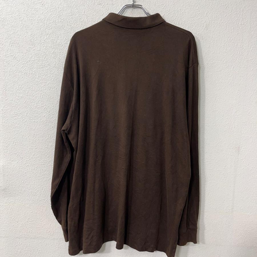 POLO RALPH LAUREN 長袖 ポロシャツ 2XL ブラウン ポロ ラルフローレン