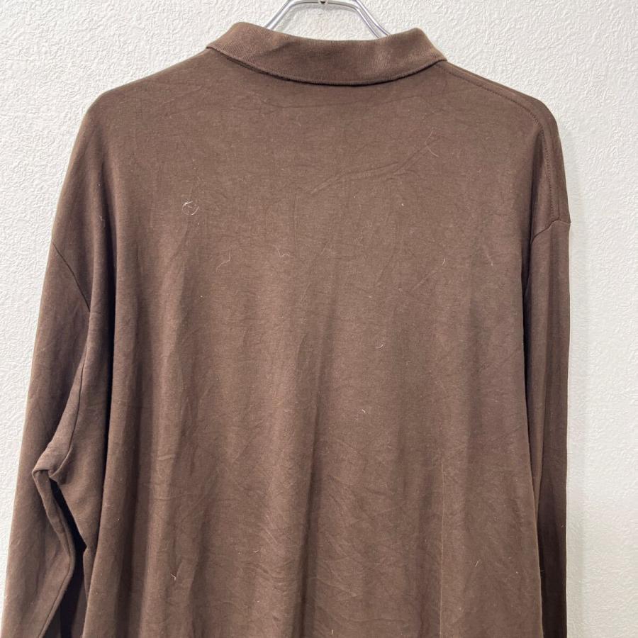 POLO RALPH LAUREN 長袖 ポロシャツ 2XL ブラウン ポロ ラルフローレン