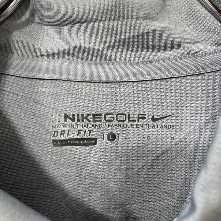 NIKE GOLF 半袖 ポロシャツ L グレー ナイキゴルフ スポーツ ゴルフ