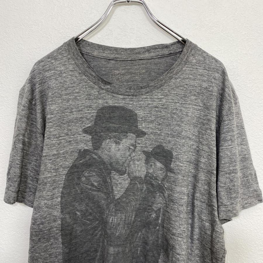 半袖 プリントTシャツ XL〜 杢グレー ミュージックT 古着卸 アメリカ仕