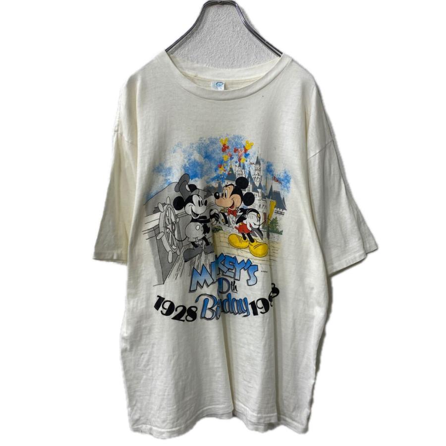 ARTEX 半袖 キャラクター プリントTシャツ L アイボリー USA製