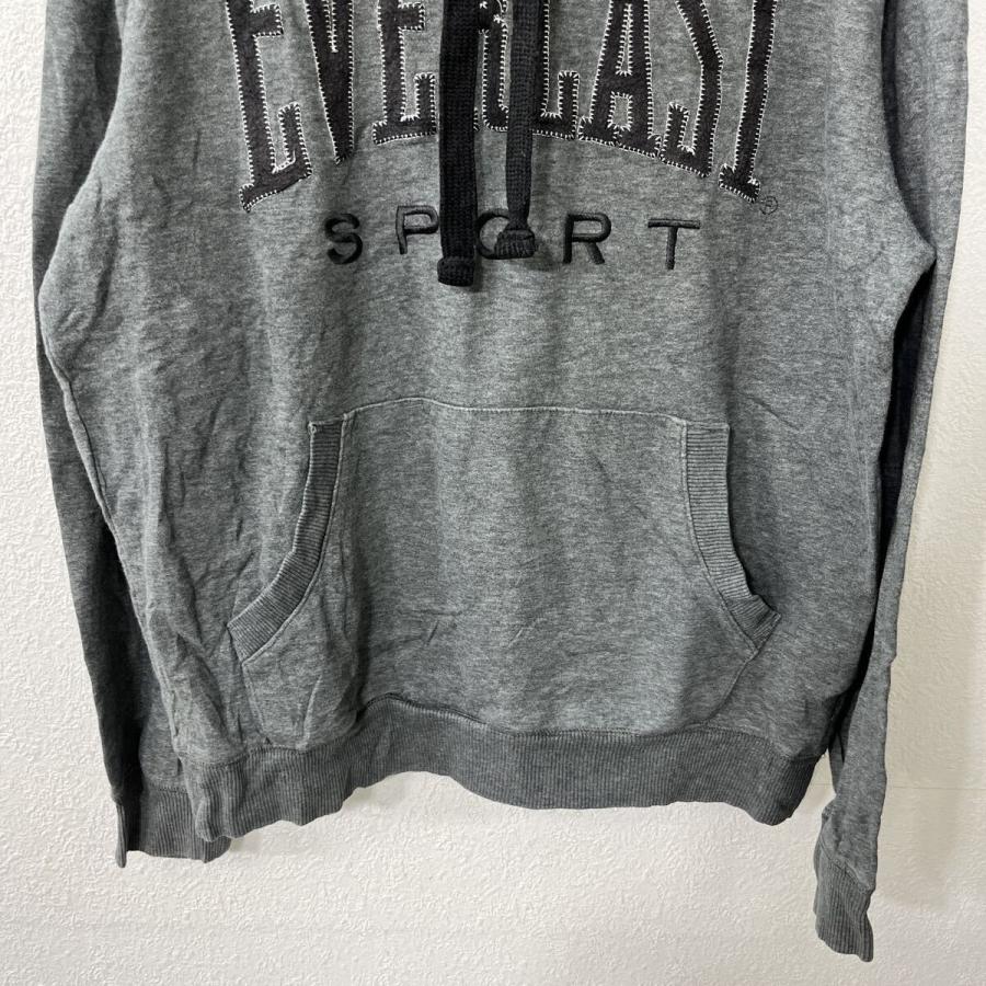 EVERLAST ロゴスウェット パーカー M グレー エバーラスト フーディー
