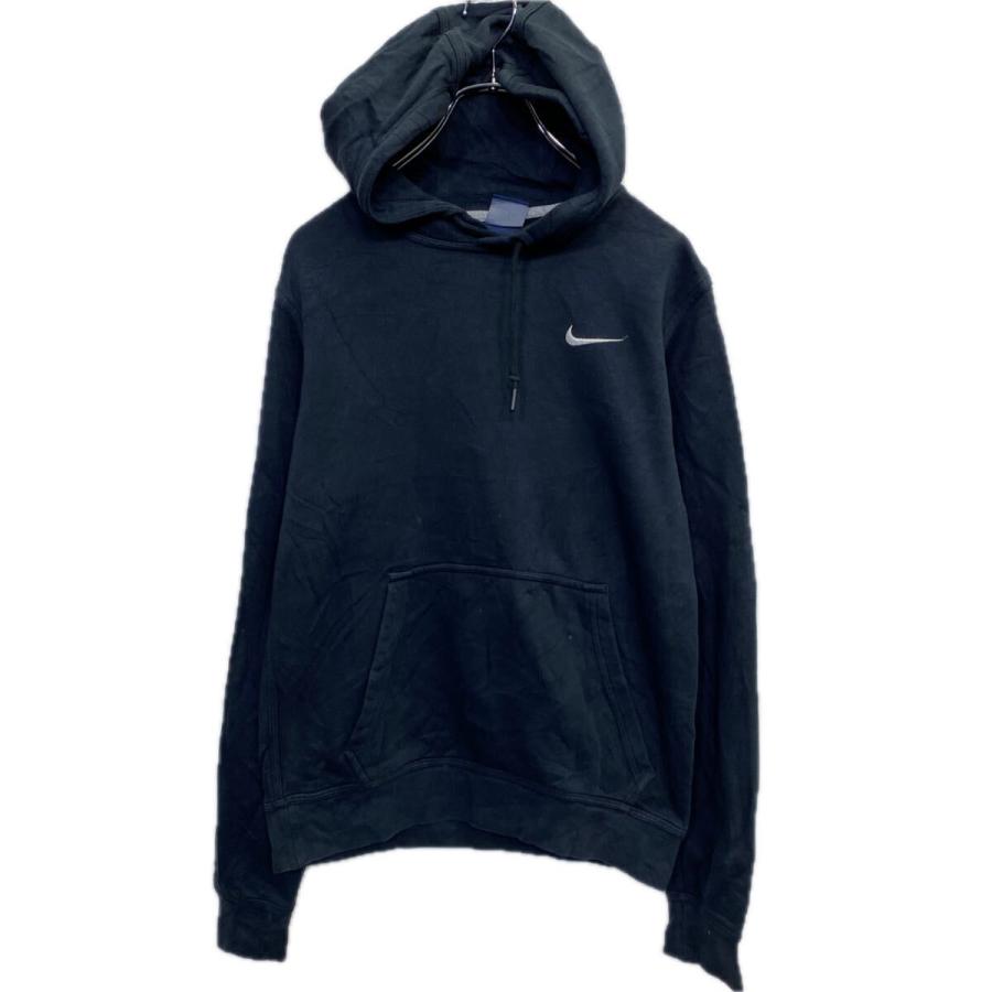 NIKE ロゴスウェット パーカー S ブラック ナイキ ワンポイント