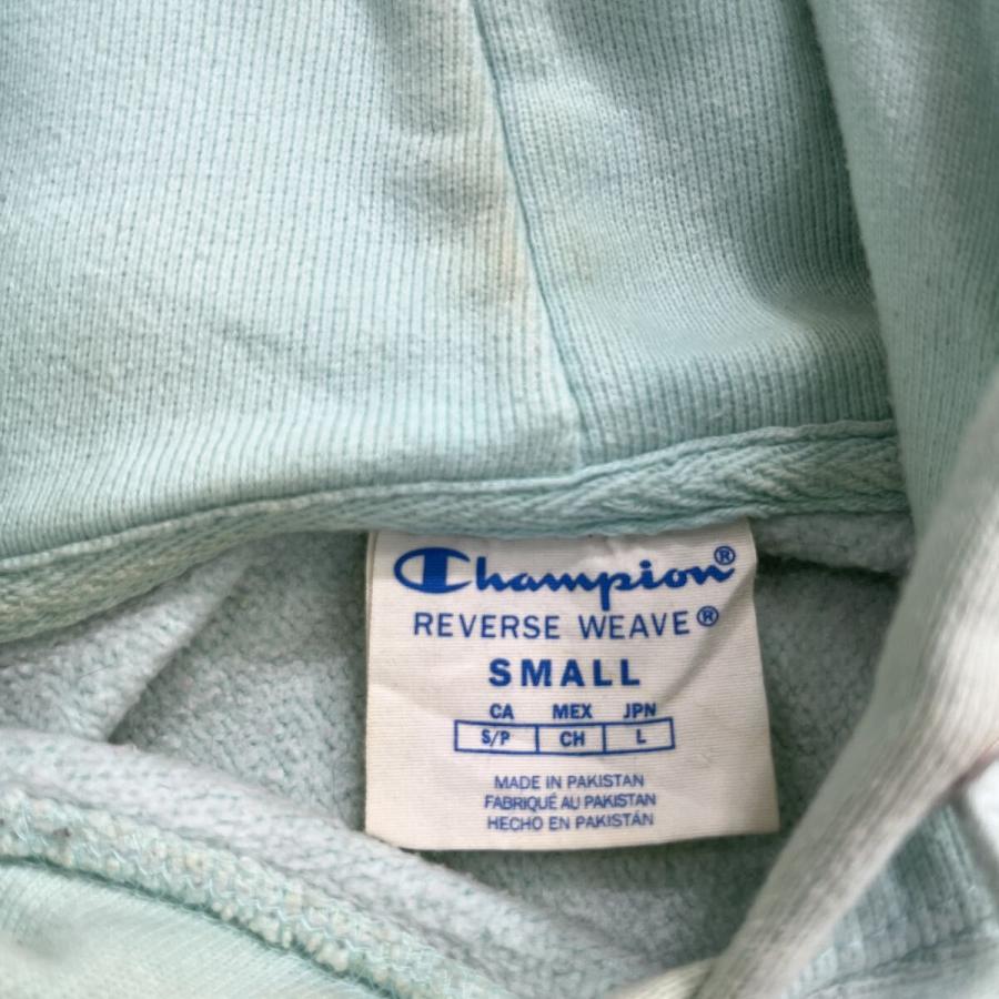 Champion ロゴスウェット パーカー S ライトブルー チャンピオン