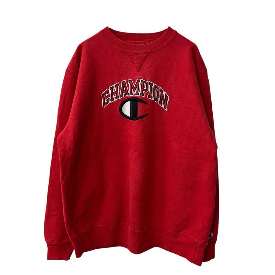 Champion ロゴスウェット トレーナー L〜 レッド チャンピオン ロゴ