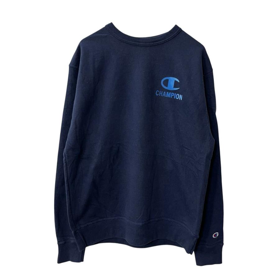 Champion プリントスウェット トレーナー M ネイビー チャンピオン 