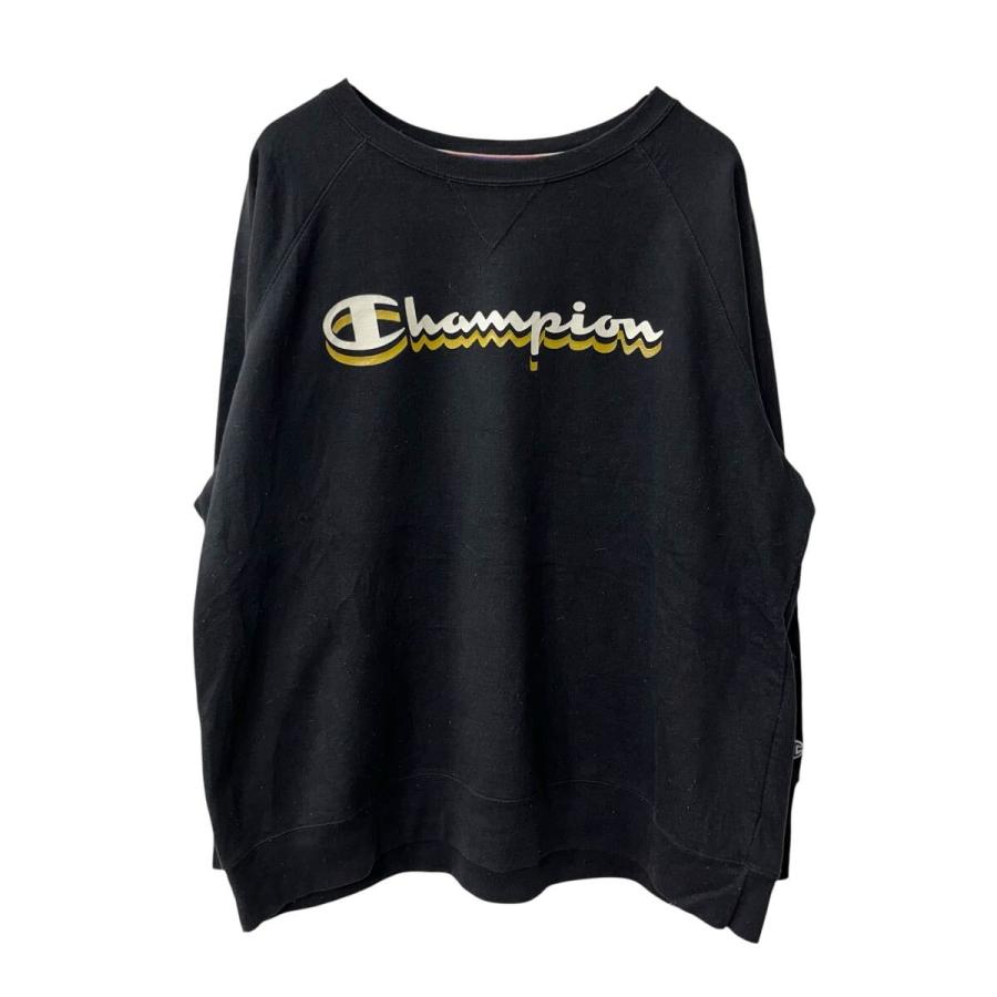 Champion ロゴスウェット トレーナー 2XL ブラック チャンピオン 